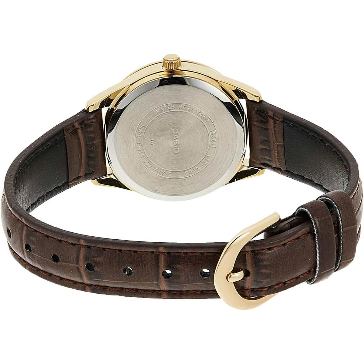 Ladies' Watch Casio Collection – Brown Leather Strap Quartz Ø 28 mm