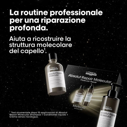 L'Oréal Professionnel Paris ABSOLUT REPAIR MOLECULAR Hair Care Set – 2 Pieces (Shampoo 300 ml + Serum 250 ml)
