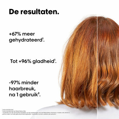 L'Oréal Professionnel Paris METAL DETOX Hair Care Set – 3 Pieces (Shampoo 100 ml + Mask 75 ml + Oil 30 ml)