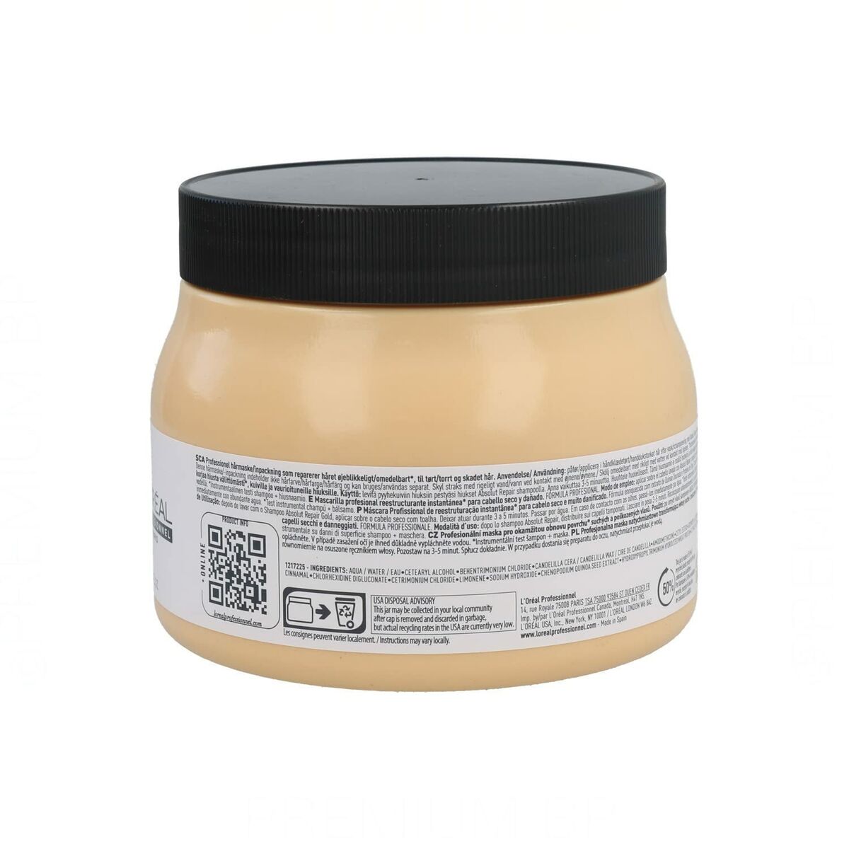 Hair Mask L'Oréal Professionnel Paris Absolut Repair Gold 500ml