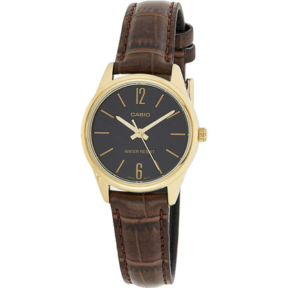 Ladies' Watch Casio Collection – Brown Leather Strap Quartz Ø 28 mm