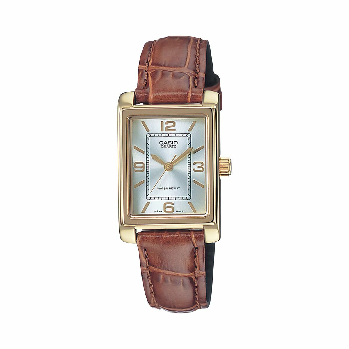 Ladies' Watch Casio LTP-1234PGL-7AEG – Brown Leather Quartz (Ø 21 mm)