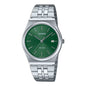 Men's Watch Casio – Green & Silver Stainless Steel Quartz (Ø 35 mm)