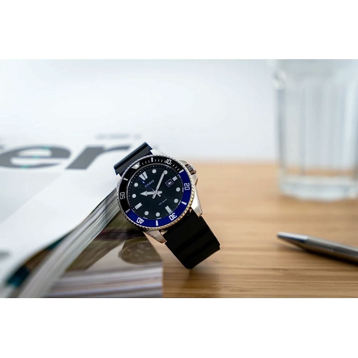 Men's Watch Casio MDV-107-1A2VEF – Black Stainless Steel Quartz